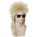 Linfairy 80s Rock Wigs Halloween Blonde Mullet Fancy Dress Wig Not Style