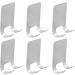 Meleebellot 6-Piece Stainless Steel Razor Holder - Waterproof Self-Adhesive Shower Bracket - No Drilling Bathroom & Kitchen Organizer (Silver) - Buy Online on GoSupps.com