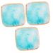 NOLITOY 3 Pcs Nail Color Pallet Resin Material Nail Art Tools Natural Drawing Color Nail Polish Nail Makeup Nail Tools Resin Square Nail Display Plate Gel Color Plate Palette Painted 9X9cmx3pcs Bluex3pcs