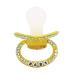 Handmade Diamond Big Shield Adult Pacifier Dummy - Yellow Seashell Design - Buy Online on GoSupps.com