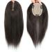 Silk Base Straight Human Hair Crown Topper - Clip-in Invisible Hairpiece for Women | 10 Dark Brown - Buy Online on GoSupps.com