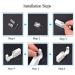 2 Pack Self Ear Piercing Gun Kit - No Pain Disposable Piercing Tool with Stud and Alcohol Pad - 3mm Gold Peas - Buy Online on GoSupps.com
