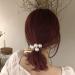 2 Pcs White Pearl Hair Tie Ponytail Holders for Women and Girls - Hair Accessories - Buy Online on GoSupps.com