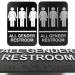 Braille Bump Texture Restroom Signs - ABS Material Easy Installation Silver - Ideal for Parks & Accessibility - Buy Online on GoSupps.com