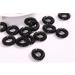 Miya Set of 10 black elastic telephone cable hair ties mini plastic spiral telephone hair ties hair accessories bracelet
