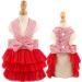 Tonsee Dog Tutu Dress with Bowknot - Striped Lace Princess Clothing for Small Dogs - Size S - Buy Online on GoSupps.com