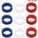50 Pieces of Silicone Finger Rings for Any Scissors Insert Hair Cutting Styling Tools Accessories Mixing Colors - Buy Online on GoSupps.com