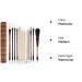 12-Piece Chinese Calligraphy & Watercolor Brush Set with Roll-up Holder - Ideal for Sumi Painting, Kanji Art, and Japanese Writing - Buy Online on GoSupps.com
