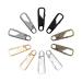 Kinbom 10 piece of zip repair metal improved zipper pull tab premium metal zipper replacement metal zipper for zipper jacket coat shoes case backpack (5 colors)