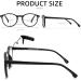 5 Pack Blue Light Blocking Reading Glasses for Men & Women - UV400 Round Computer Readers - Spring Hinge Mixed Colors - 4.0x - Buy Online on GoSupps.com