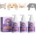 Pet Clean Teeth Spray Petry Teeth Cleaning Spray for Dogs & Cats Natural Breath Freshener For Dogs Cats Pet Oral Care Spray Targets TartarPlaque (3Pcs)