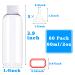 60 Pack 2oz Refillable Travel Bottles - Mini Portable Soap Dispenser Containers (60ml) for Hand Soap, Shampoo - Plastic, Leakproof - Bulk Pack of 60 - Buy Online on GoSupps.com