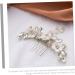 Didiseaon Rhinestone Flower Hair Comb Wedding Hair Comb for Bridal Rhinestone Hair Comb Bridal Hair Accessories Wedding Bridal Hair Comb Decor Tiara Pearl Crystal Veil White Bride - Buy Online on GoSupps.com