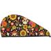 Sunflower Mushroom Microfiber Hair Towel Wrap | Super Absorbent Coral Velvet for Long Curly & Thick Hair - Quick Drying for Women - Buy Online on GoSupps.com