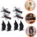 minkissy 4 Pairs Halloween Hair Clips Gothic Hair Clip Halloween Hairpins Prom Hair Halloween Cosplay Hairpins Goth Hair Clips Hair Clips for Women Accessories Devil Non-woven Fabric Child - Buy Online on GoSupps.com