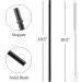 ALINK 12-Pack Reusable Black Straws 10.5 Long Hard Plastic Tumbler Straws with Cleaning Brush - Buy Online on GoSupps.com