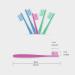 MitButy Charcoal Toothbrush - Pack of 6 | Ultra Soft Thin Bristles for Gentle Cleaning & Whiter Teeth - Buy Online on GoSupps.com