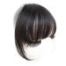 Remeehi human hair clip-in bangs hair extension straight bangs hairpiece for women