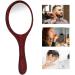 Vintage Handheld Mirror with Wood Handle - Green | Makeup & Hairdressing Vanity Mirror for Salon & Barbers - Buy Online on GoSupps.com