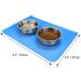 Joytale Non-Slip Silicone Bowl Pad for Dogs & Cats - Waterproof Large 53x37cm Blue - Buy Online on GoSupps.com