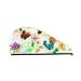 Hair Towel Wrap Hair Drying Towel with Button Towel Turban Head Towel to Dry Hair Quickly (Floral Vintage)