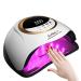 UV LED Nail Lamp 280W Professional UV Nail Dryer Light for Gel Nails with 66 Beads Fast Curing Gel Polish Lamp Auto Sensor 4 Timer Setting Nail Art Drying Tools for Fingernail and Toenail