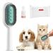 Dog brush with water tank cat brush with wet wipes cleaning brush for animal hair multifunctional pet cleaning hair removal comb ideal for massage care and removing hair (long hair/blue)