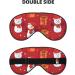 Xmas Gift Snowman Print Double Sided Eye Mask | Blackout Sleep Mask for Women & Men - Buy Online on GoSupps.com