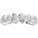 18K Gold-Plated Diamond-Shaped six-Tooth Braces with Silver Upper Teeth - Buy Online on GoSupps.com