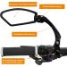 Buy Arkham 2.0 Bike Mirror - HD Stainless Steel Rear Mirror for 21-26mm Handlebars | Ideal for E-Bikes & Scooters - Square Shape (Left) - Buy Online on GoSupps.com