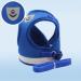 Meioro Reflective Dog Harness & Leash Set - Soft Padded Adjustable Vest for Small & Medium Dogs - Blue Size M (Breast 35-40cm) - Buy Online on GoSupps.com