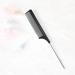 Professional Anti-Static Carbon Fibre Metal-Pin Tail Comb - Heat Resistant Salon Rattail Comb with Non-Skid Paddle Fine Tooth Design in Black - Buy Online on GoSupps.com
