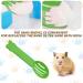 Buy Homury Transparent Sand Bathroom for Hamsters - Sand Bath Container with Ladder Natural Wood Cover & Shovel | Ideal Hamster Bathing Solution - Buy Online on GoSupps.com