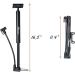 Malker Bike Pump - Presta & Schrader Valve Compatibility | Portable Aluminum Alloy Floor Pump with Bonus Tire Levers & Patch Kit - Black - Buy Online on GoSupps.com