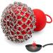 Taozers Cast Iron Chainmail Scrubber Cast Iron Skillet Cleaner for Fry Pan Cleaner Cast Iron Skillet Cleaner Chain Black - Buy Online on GoSupps.com