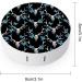 Deer Skull And And Blue Butterfly Round Case For Contact Lens Kit Storage Box with Mirror Printed - Buy Online on GoSupps.com