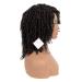8 inch Short Dreadlock Wig for Black Women - Afro Curly Twist Synthetic Wig - Heat Resistant Faux Locs Braids - 1B Natural Black - Buy Online on GoSupps.com