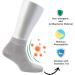Cosyfeel Women Loose Diabetic Socks | 4-Pack Neuropathy Ankle Socks for Ladies | Super Soft Eco-Friendly Bamboo Material | Durable with Seamless Toe | Multicolour Patterns | 4 Seasons 7-9 1/2 LIGHT GREY - Buy Online on GoSupps.com