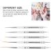 5 Nail Art Brushes with Double Ended Detail Drawing Fine Tip Dotting Pens for Home DIY Salon Manicure Nail Art Design Tools - Buy Online on GoSupps.com