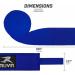 Muvin Boxing Hand Wraps - 180 Inches Semi-Elastic Blue - 1 Pair for Men & Women | Kickboxing, Muay Thai, MMA, Krav Maga - Combat Sports - Buy Online on GoSupps.com