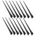 CANIGHT 12pcs Eyeliner Brush Eye Shadow Brush Women Eyeliner Brush Winged Makeup Brush Eyeliner Makeup Tool 15.5x1.2x0.6cm Black
