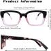 Per Acme Blue Light Filter Glasses | Unisex Anti-Reflective Computer Glasses | Large Frame B8 Black Pink 50mm - Buy Online on GoSupps.com