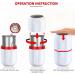 Electric Pill Crusher Grinder for Small or Large Pills - Stainless Steel Blades, White - Buy Online on GoSupps.com