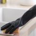 SEPTAM Cleaning Gloves Household Gloves Black Washing Waterproof Plastic Rubber Household Cleaning Anti-slip Durable Kitchen Dishwashing - Buy Online on GoSupps.com