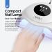 72W UV Nail Lamp - Fast Gel Polish Dryer with Auto Sensor & LCD | Professional Home & Salon Use - Buy Online on GoSupps.com