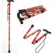 Aluminum Alloy Trekking Pole Portable Lightweight Collapsible Walking Stick for Men & Women Outdoor Walking Stick Crutches - Buy Online on GoSupps.com