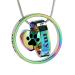 Forever in my heart no longer on my side of pet cremation jewelry for ashes from dog/cat funeral keeper necklace paw print memorial necklace colorf-black paw