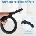 Shower Enema Douche Nozzles - 4 Holes Silicone Attachments for Comfortable Use | Reusable Enema Hose with On/Off Valve - Buy Online on GoSupps.com