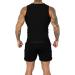 Men's Black Heat Trapping Zipper Sweat Enhancing Vest - L-XL - Buy Online on GoSupps.com