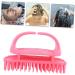 Tovinanna 2-Piece ABS Hairbrush & Shampoo Massage Device for Thin Hair - Pink Hair Cleaning Brush for Men & Women 10.5x7x5.5cm - Buy Online on GoSupps.com